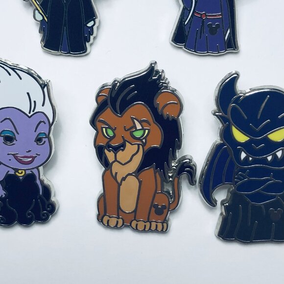 2024 Hidden Disney Disney Villains Complete Set Of 5 Pins - Picture 5 of 11
